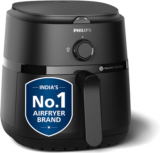 PHILIPS NA120/00 with uses up to 90% less fat, 1500W, with Rapid Air Technology Air Fryer(4.2 L)