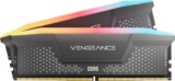 CORSAIR Vengeance RGB RS DDR5 RAM 32GB (2x16GB) Up to 6000MHz CL36-44-44-96 1.35V AMD Expo Intel XMP Computer Desktop Memory – Gray (CMG32GX5M2E6000Z36)