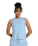 PUMA Womens CLASSICS Ribbed Relaxed Tank, Zen Blue, XL (62426620)