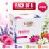 N-ODOR Rose Blocks Air Freshener Lavender, Jasmine & Rose Aroma Diffuser 3+1(4 x 50 g)