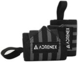 Adrenex by Flipkart Pack of 2, Neoprene Padded, Weight Lifting Wrist Support with Velcro Closure(Black)