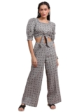 Vishudh Women Regular Regular Fit Short Sleeve Co-Ord Set VNK3005774 Multicolor M