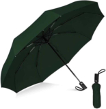 ORANCE 3 Fold Fully Automatic Rain UV Protection Portable Foldable Travel Umbrella Umbrella(Green)