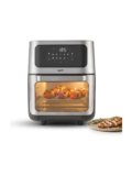Kaff KFR12 1800 W | Electric and Rotisserie Oven with Dehydrate Mode | 10 Preset Menu |Premium Brush Stainless Steel Finish with Transparent Window | Touch Screen with LED Display Air Fryer(12 L)