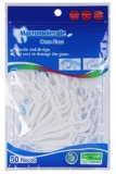 FLYNGO 3 in 1 Tooth Cleaning Dental Floss Toothpicks Plastic Set for Clean Teeth Fresh Breath and Healthy Gums, 50 Piece Set (White) (1)