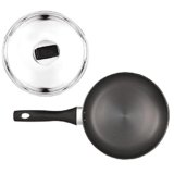 MILTON Pro cook Induction Cookware & Gas Stove Friendly Hard Anodized Non-Stick Fry Pan 24 cm/ 1.8 Litre | Stainless Steel Lid | Stir-Fry Pan| Omelette Egg Pan | Fish Frypan | 3 Year Warranty