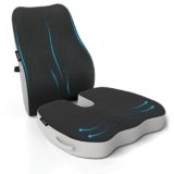 Lifelong Backrest & Seat Cushion Combo for Pain Relief | High-Density Orthopedic Memory Foam Support for Back, Coccyx & Sciatica | Improves Posture & Comfort During Long Sitting Hours at Home & Work