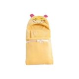 Bumtum Baby Soft Cotton Hooded Bath Towel | Ultra Absorbent | for Newborn, Infant Boys and Girls (Yellow)