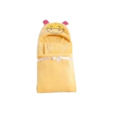 Bumtum Baby Soft Cotton Hooded Bath Towel | Ultra Absorbent | for Newborn, Infant Boys and Girls (Yellow)