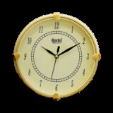 AJANTA Analog 19 cm X 19 cm Wall Clock(Gold, With Glass, Standard)