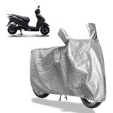 Sulfar Bike Cover for Ampere Magnus Pro/Primus (EV) (Electric Scooter) | Waterproof, Dustproof & UV Protected | All Weather Two Wheeler Cover (Silver) New 2026 Variants