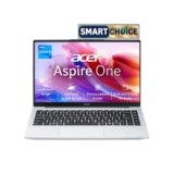 Acer Aspire One, Intel Core Celeron N4500, 8GB LPDDR4 RAM/ 256GB SSD, 14.0″/35.56cm WXGA Display, Intel UHD Graphics, Win 11 Home, Pure Silver, 1.3 Kg, A114-45, Thin and Light Laptop