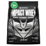 Bigmuscles Nutrition Impact Whey Protein Isolate & Concentrate [1.035kg, Rich Chocolate] | 24g Protein | ProHydrolase Enzyme Technology | Powered By Stevia | 3rd Party Tested