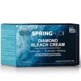 Spring H2O Diamond Bleach Cream 300g with Pro Vitamin B5 & Licorice Extract for Skin Brightening, Pigmentation Removal & Radiant Glow | Gentle Face Bleach for All Skin Types | Salon Like Finish at Home