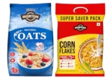 Birla Morton Corn Flakes 500 Gm & Oats 100% Natural 500 Gm Pack of 2
