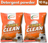 Brono ultra clean detergent powder, top/front load washing powder, orange Detergent Powder (Fresh)(10 kg)
