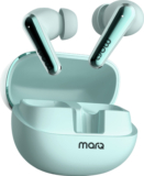 MarQ by Flipkart Rhythm Q1050 42 Hours Playtime Type C Fast Charging Bluetooth Quad Mic ANC Bluetooth(Cyan, True Wireless)