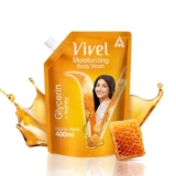 Vivel Body Wash, Glycerin and Honey, Moisturizing Shower Gel, 350ml Liquid Refill Pouch Pack, for Women and Men, for Glowing and Moisturised Skin Refill Pouch, All Skin Types
