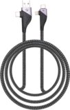 ZEBRONICS USB Type C Cable 2 A 1 m ZEB-UCLC65B(Compatible with Mobile, Tablet, Computer, Black, One Cable, USB Type C To USB Type C, 65 W)