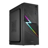 ZEBRONICS Lightning Cabinet/Case, Mini-Tower, Supports ATX | mATX | ITX, 80mm Cooling Fan, Multicolor Lightning LED Strip, 7 Expansion Slot for PCIe, USB 3.0, 3X USB