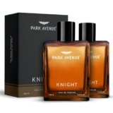 Park Avenue Luxury Perfume Gift Set for Men | 2 x 100ml | Knight | Long Lasting EDP | Bergamot | Black Pepper | Sweet Orange | Geranium | Premium Fragrance