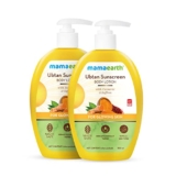Mamaearth Ubtan Sunscreen For All Skin Types Body Lotion Spf 30 With Turmeric & Saffron For Glowing Skin ? 300 Ml (Pack Of 2)