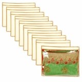 Premium Non-Woven Saree Covers – Transparent Window Storage Organizer for Wardrobe & Travel – 14×16 Inch (PACK OF 6)