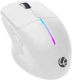 LAPCARE Swift Click Ergonomic Laser  Gaming Mouse(2.4GHz Wireless, Bluetooth, White)