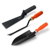 Nesture Gardening Tools Set for Home Garden | Weeder, Khurpi & Trowel Kit | Heavy Duty Garden Hand Tools Set (Orange & Black)