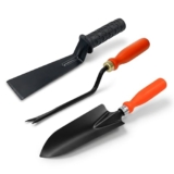 Nesture Gardening Tools Set for Home Garden | Weeder, Khurpi & Trowel Kit | Heavy Duty Garden Hand Tools Set (Orange & Black)