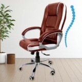 FUGO FG20BN Ergonomic High Back Office Chair,Adjustable Height,Cushioned Back&Seat,Tilting Mechanism,Heavy-Duty Metal Base,Dual Nylon Casters,Comfortable Desk Chair for Work,Gaming,3-Year Warranty
