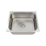 Hafele Astral 2118 Stainless Steel Single Bowl Kitchen Sink | 21×18 Inches | 304 Grade Steel | Satin Finish | Compact Design for Modern Kitchens