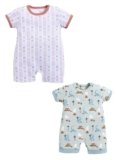100% Pure Cotton Half Sleeve Regular Fit Regular Romper for Baby Boys| Half Sleeves Baby Romper | Baby Dress | Onesies | Pack of 2