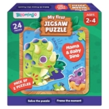 Bloomingo Puzzle Kit – My First Jigsaw Puzzle – Unicorn & The Friendly Fairy – Jigsaw Puzzle for Kids (2-4 Years) 20+ Jigsaw Pieces (Dino)