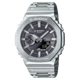 Casio G-Shock GM-B2100SD-1ADR Bluetooth Analog-Digital Black Dial Men Watch Silver Stainless Steel Strap (G1638)