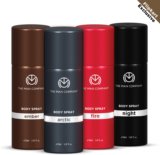 THE MAN COMPANY The Power Quad Deodorant Set – Arctic, Night, Fire and Ember Body Sprays Deodorant Spray  –  For Men(600 ml, Pack of 4)