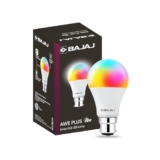 Bajaj 9W Smart LED Bulb |Bluetooth enabled B22D |16 million colors |4 Star Rated | Energy Efficient | Long Life & 240 Volts | 1 Year – Warranty (Pack Of 1 & Multicolour)