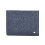 Tommy Hilfiger Leather Erik Mens Passcase Wallet Navy(8903496160772)