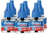 Odomos Universal Liquid Vaporiser 45ml X Pack Of 6 | Mosquito Repellent Single Refill | 100% Protection| Fits All Machines | Protects Dengue, Malaria & Chikungunya Mosquitoes |