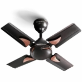 LONGWAY Creta P1 600 mm/24 inch Ultra High Speed 4 Blade Anti-Dust Decorative Star Rated Ceiling Fan 2 Years Warranty (Smoked Brown, Pack of 1)