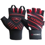 Kobo WTG-37 Gym Gloves for Weight Lifting Exercise & Fitness with Anti Slip Grip and Wrist Support (Medium)
