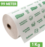 Kcofoil Deliwrap 1 kg Food Wrapping Roll for Kitchen, Baking and Roti Wrap, Parchment Paper(99 m)