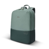 Gear Uber Leatherite Medium Faux Leather Water Resistant 2 Compartment Laptop Backpack/Casual Backpack/Daypack/Travel Backpack/College Bag For Men/Women (Green), 12 Litres