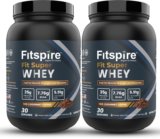 Fitspire Fit Super Protein 100% Authentic & No Adulteration Muscle Growth & Recovery Whey Protein(2 kg, Gourmet Coffee)