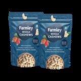 Farmley Whole Raw Kaju Cashews(2 x 0.5 kg)