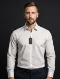 Mk garments manufacturing Men Floral Print Formal Cream Shirt