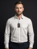 Mk garments manufacturing Men Floral Print Formal Cream Shirt