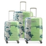 Skybags Trooper Set of 3 (Cabin + Medium+Large) Hard Luggage (55+65+75 cm) | ABS Luggage Trolley with 8 Spinner Wheels|Green|Unisex