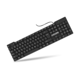 iVOOMi Quest Wired USB Keyboard, BIS Approved, Full-Size Layout with Numeric Pad, Plug & Play USB Interface, UV Printed Key, 120cm Long Wire, Rupee Key Symbol – 1 Year Warranty (Black) – Newly Launch