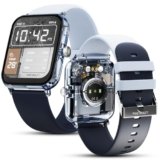 Fire-Boltt Ninja Phantom Smart Watch 1.83” Display, Transparent Clear Body Design, Bluetooth Calling, 120+ Sports Modes, Voice Assistant, AI Outfit Watch Face Smartwatch for Men & Women Stealth Navy
